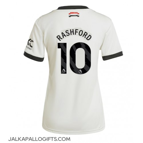 Manchester United Marcus Rashford #10 Kolmaspaita Naiset 2024-25 Lyhythihainen